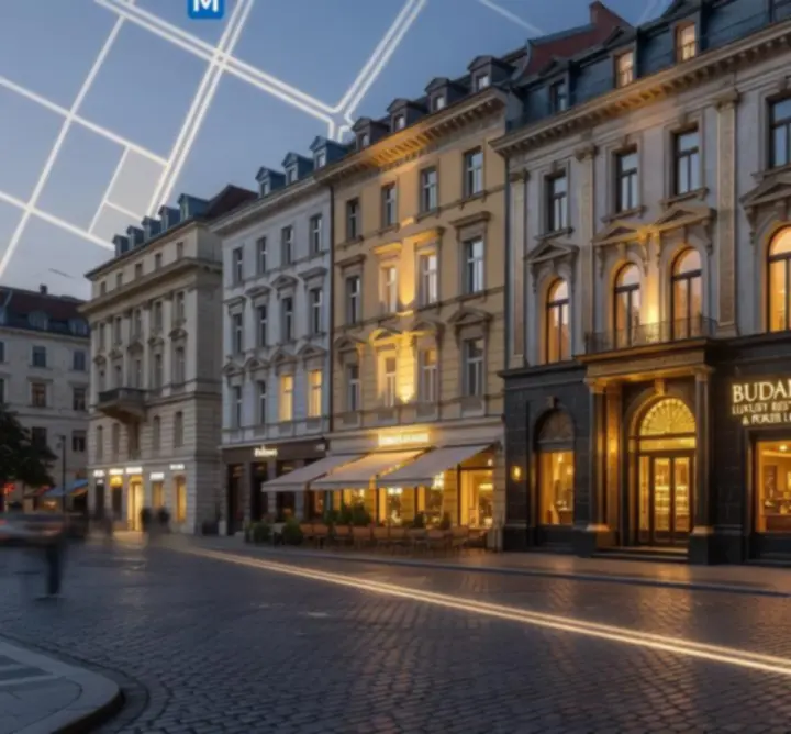 Térkép a Social House Cllub budapesti elhelyezkedéséről a belvárosban