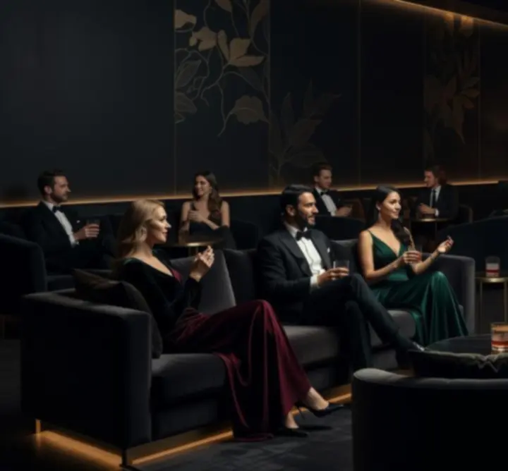 Esti lounge atmoszféra válogatott zenével és hangulatos fénydekorral