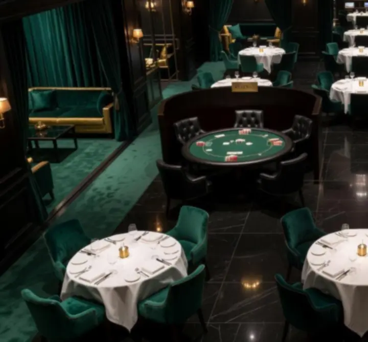 Térkép a Social House Cllub éttermi asztalairól, privát termeiről és pókerasztalairól