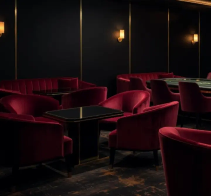 VIP Lounge exkluzív, meleg fényű belső térrel